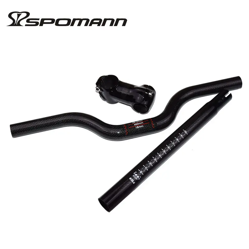 Free Shipping 3k Carbon Balance Bicycle Handlebar 25.4mm Set For Kids