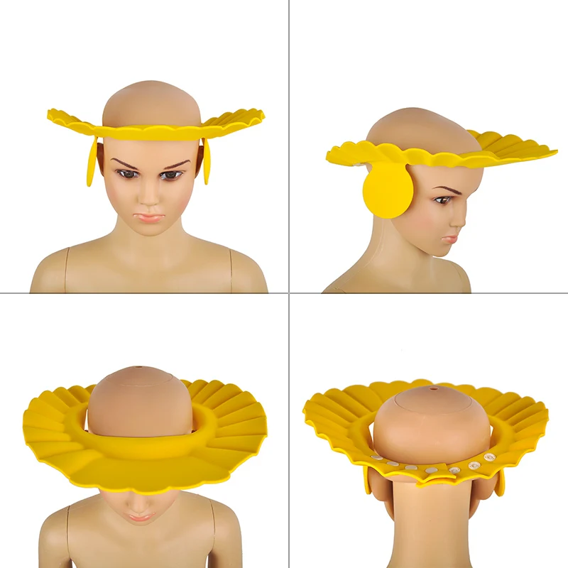 Adjustable Baby Kids Shower Cap Protect Shampoo Caps Children Hair Sun