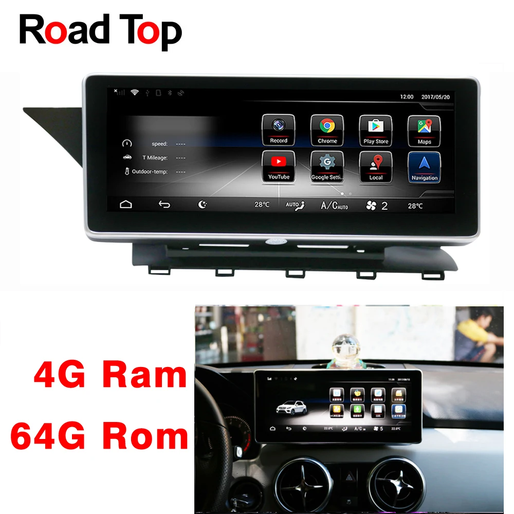 

10.25" Android 8 Display Car Radio Multimedia Monitor GPS Navigation Head Unit for Mercedes Benz GLK 300 320 350 200 220 280 250