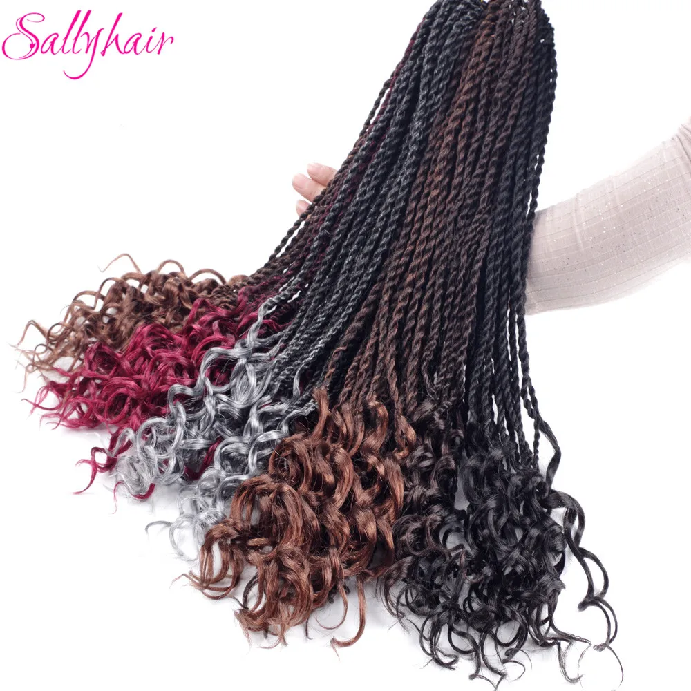 Senegal Twist Braids Extensions Ombre Braiding Hair Crochet Braids Mixed Color (61)_
