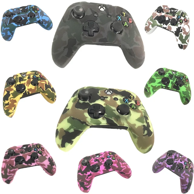 Best Offers For Xbox one X One Slim ONES Gamepad Protect Camouflage Camo Controller Silicone Gel Guards Soft sleeve Skin Grip Cover Case