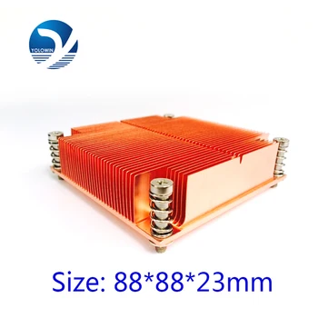 

2016 Newest YolowinCopper Form-relieved tooth Screw and Spring Function radiator Heatsink Computer 1U passive solution YL-0034