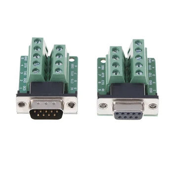 

DB9 Male Female Adapter Signals Terminal Module RS232 Serial To DB9 Connector