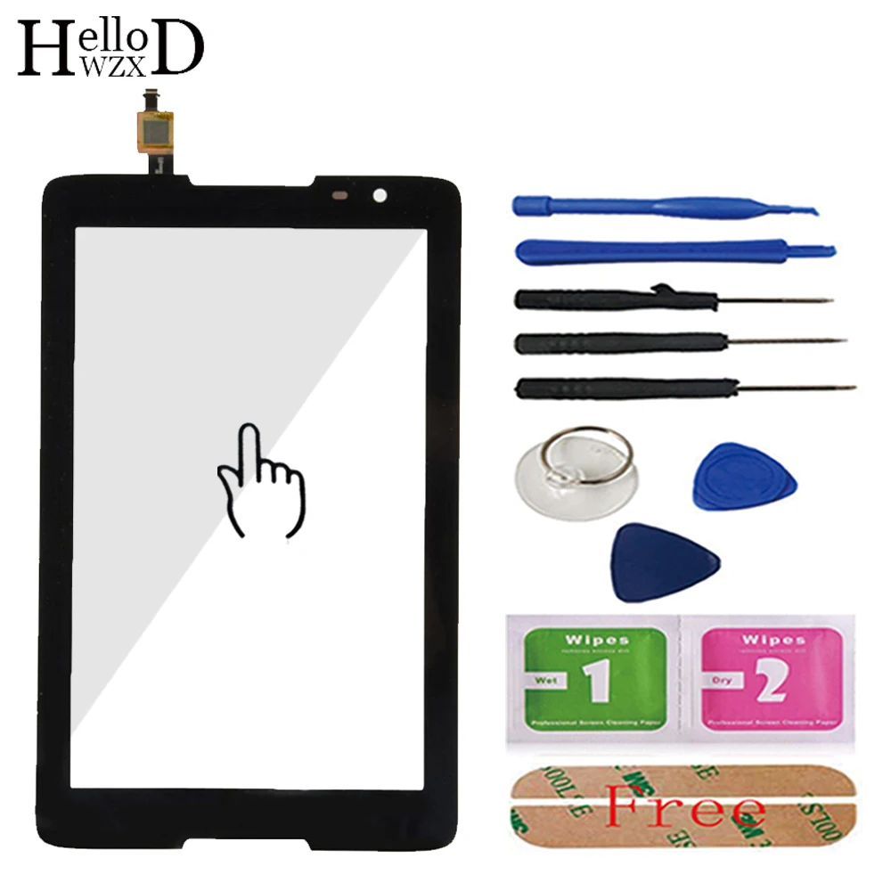 

8.0'' Touch Glass Touch Screen Glass Digitizer Panel Front Glass Lens Sensor For Lenovo A8-50 A5500 Tools Free Adhesive