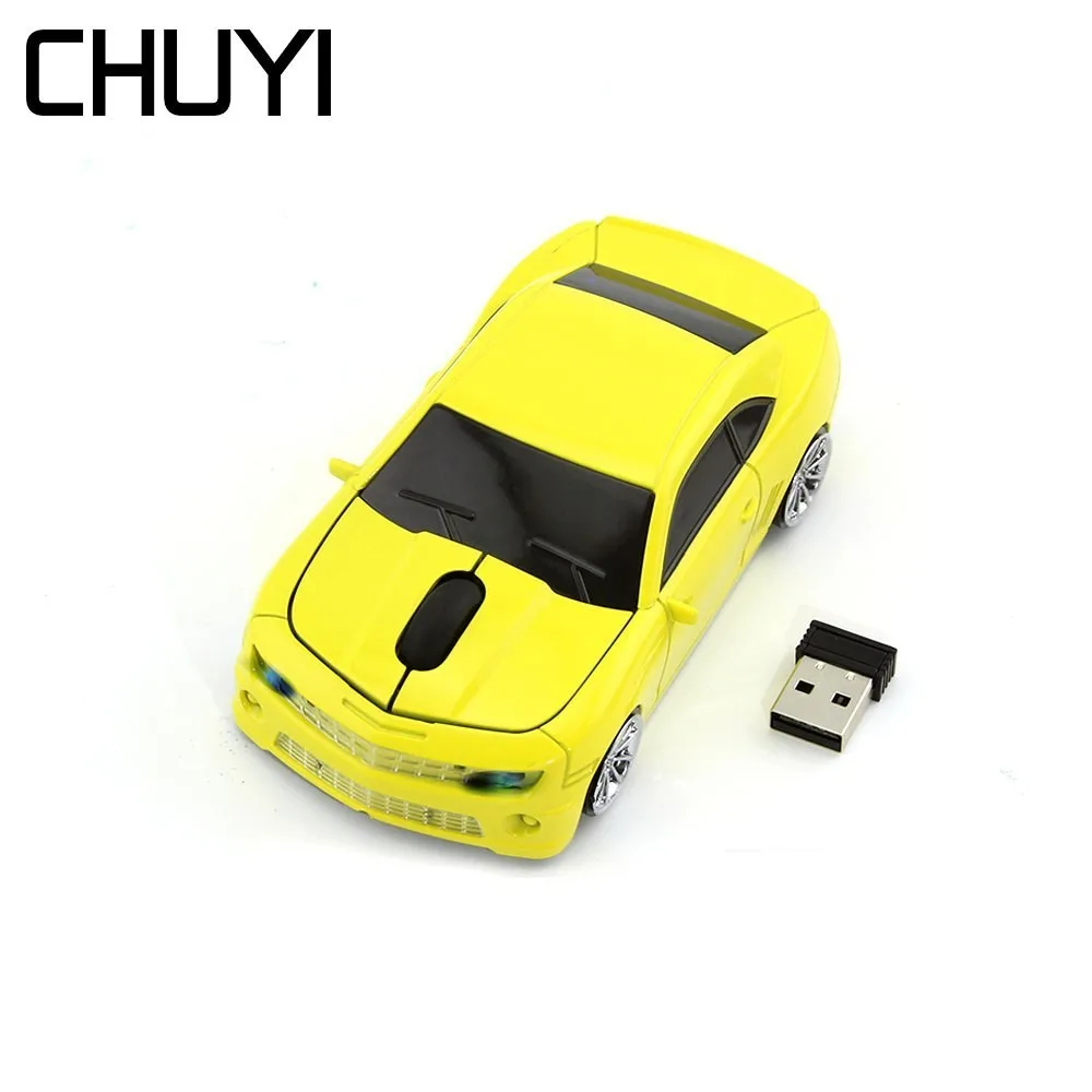 2,4 ГГц Беспроводная компьютерная мышь USB мини-модель мышка-автомобиль крутая Спортивная оптическая игровая мышь 1600 dpi Мышь для ПК ноутбука Настольный подарок