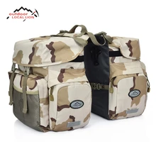 LOCAL LION Bike Bicycle Pannier Pouch Basket Cycling Carry Bag Bike Luggage Package Canvas Large Seat Bicycle Carrier Bag