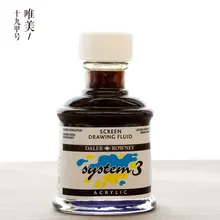 Великобритания импортная система 3 трафаретная жидкая трафаретная печать Разрешение изображения 75 мл Акриловая трафаретная печать жидкая трафаретная печать