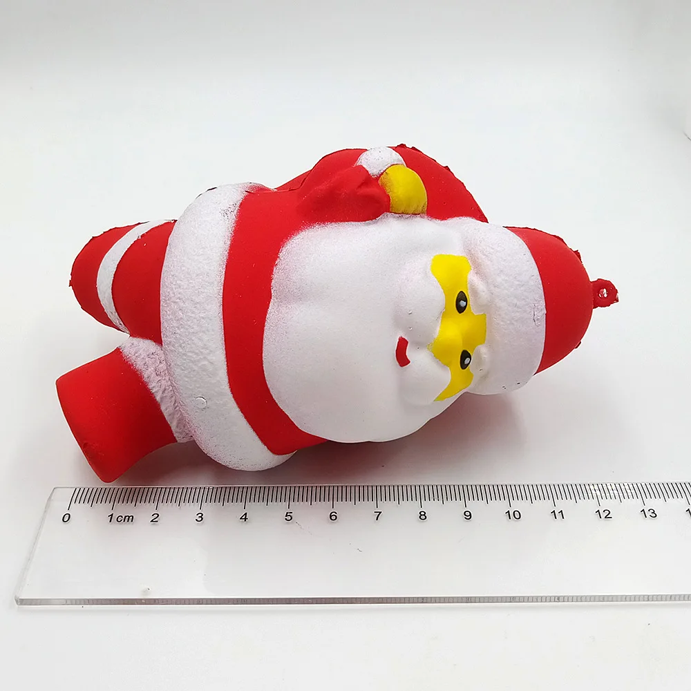 Медленно распрямляющийся мягкий игрушечный имитирующий PU лось Санта Клаус Снеговик Единорог череп снимает стресс антистресс Рождественский подарок