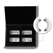 1 комплект ручной работы стильный двойной Магнитный ненастоящий ресницы без клея натуральный длинный магнит ресницы макияж инструменты для наращивания maquiagem