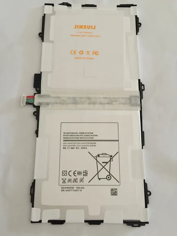 

7900mAh EB-BT800FBE Replacement Battery For Samsung Galaxy Tablet Tab S 10.5" SM-T800 T800 T801 T805 T807 T807A T807P Batteries