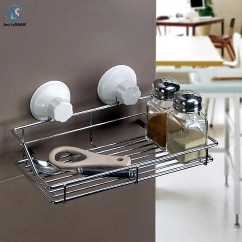 Free shipping Bathroom management Rack magic dual metal shelf strong