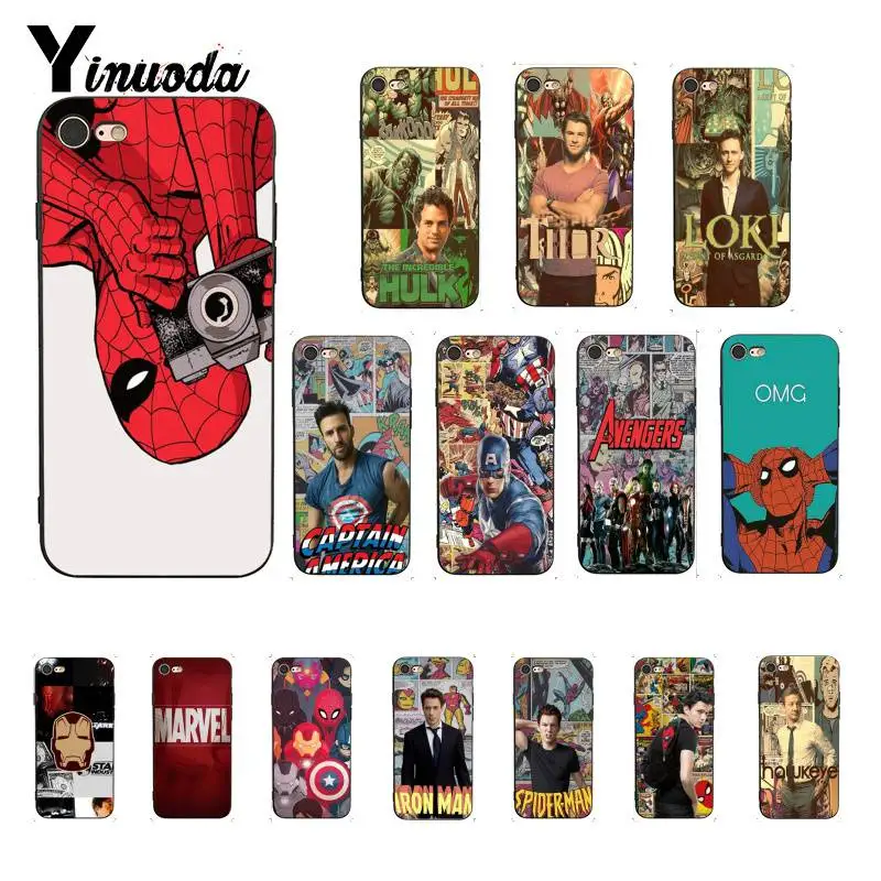 

Yinuoda Marvel The Avengers Jorker Dead Pool TPU Soft Silicone Phone Case Cover for iPhone X XS MAX 6 6S 7 7plus 8 8Plus 5 5S XR