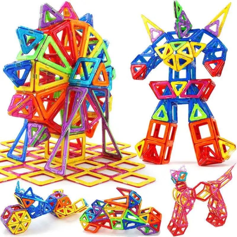 WMX Magnetic Blocks 3D Designer Building Construction Toys Set Magnet Educational Toys For Children Kids Gift WMX Magnetic Blocks 3D Designer Building Construction Toys Set Magnet Educational Toys For Children Kids Gift