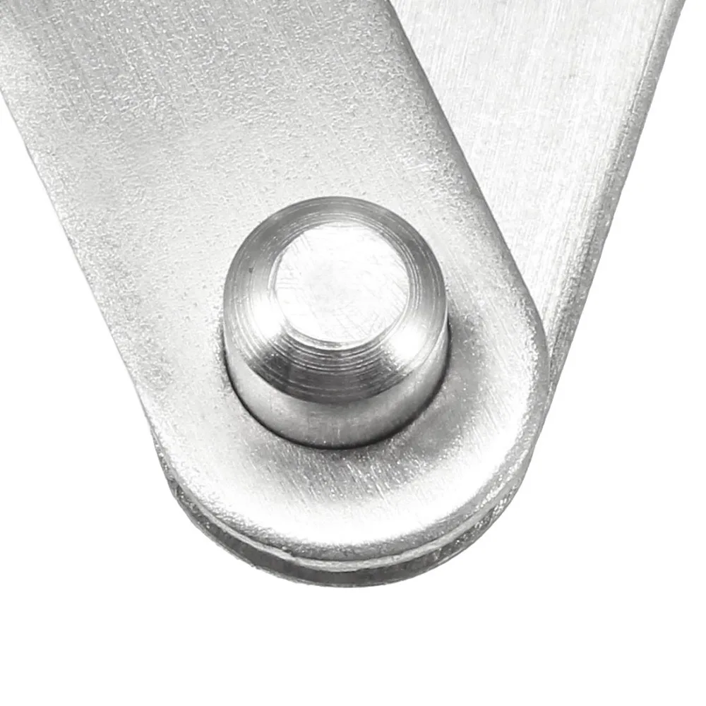 Stainless Steel Hinges 5 Sets 4 sets Stainless Steel 360 Degree Rotating Door Pivot Hinge 60mm x 11mm Brushed Silver