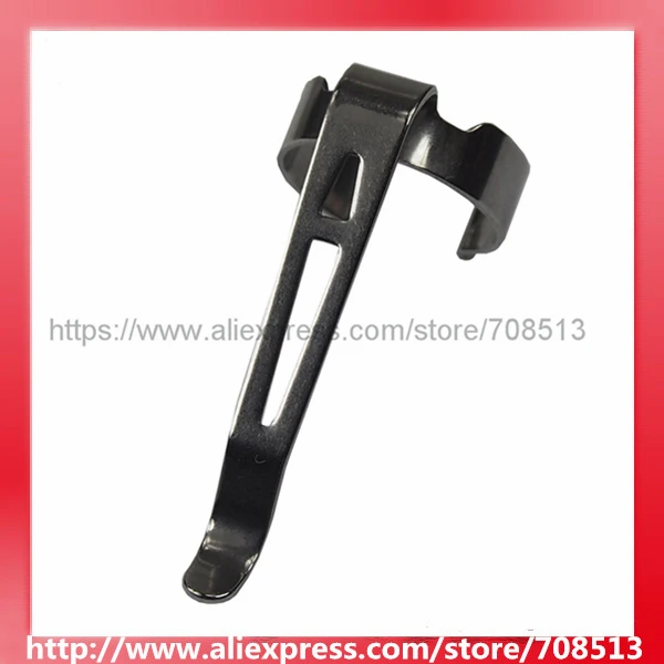 

DIY 46mm(L) x 19mm(Dia.) Stainless Steel LED Flashlight Pocket Clip - Silver ( 1 pc )