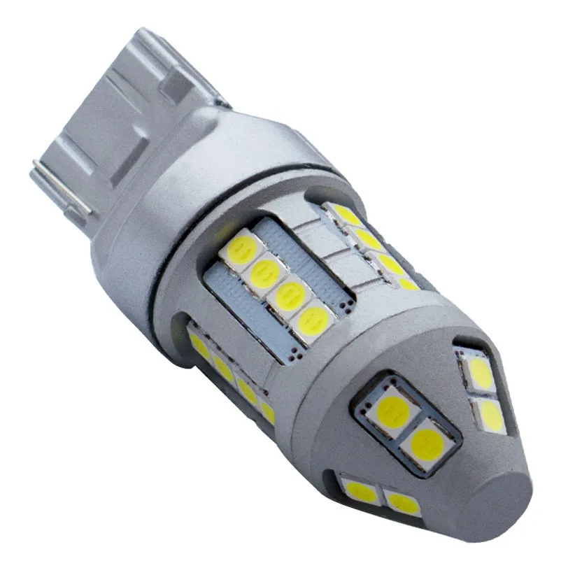 T20 7440 W21W WY21W супер яркий 30 светодиодный 3030 SMD Автомобильный задний фонарь тормозной светильник s авто задний фонарь дневной ходовой светильник красный желтый