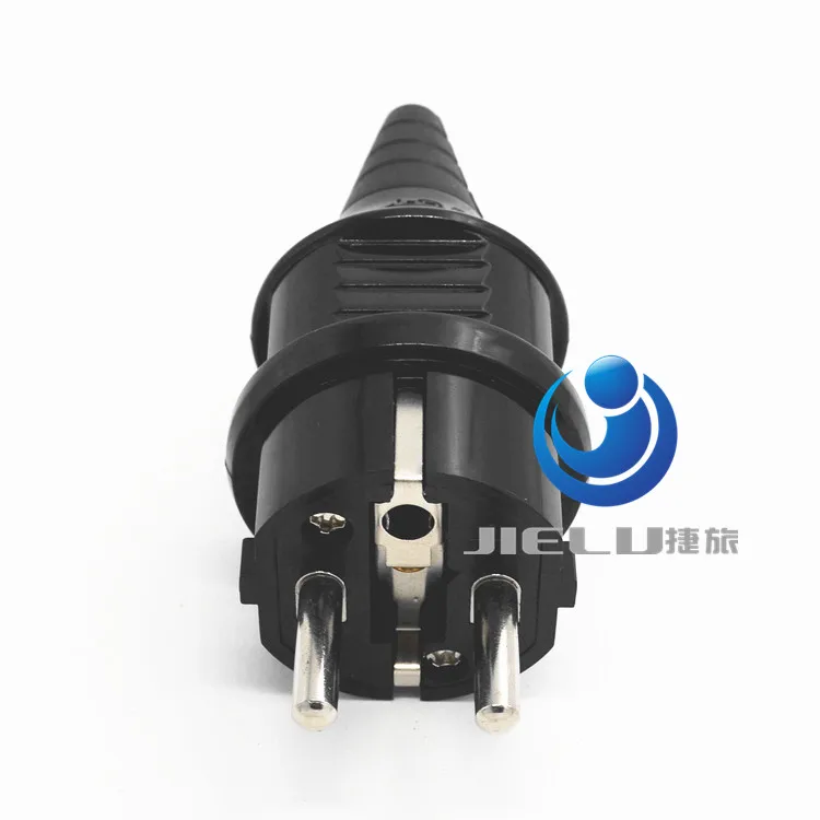 

European 4.8mm Pin Rewireable AC Power Plug Max. 250V 16A,50 pcs