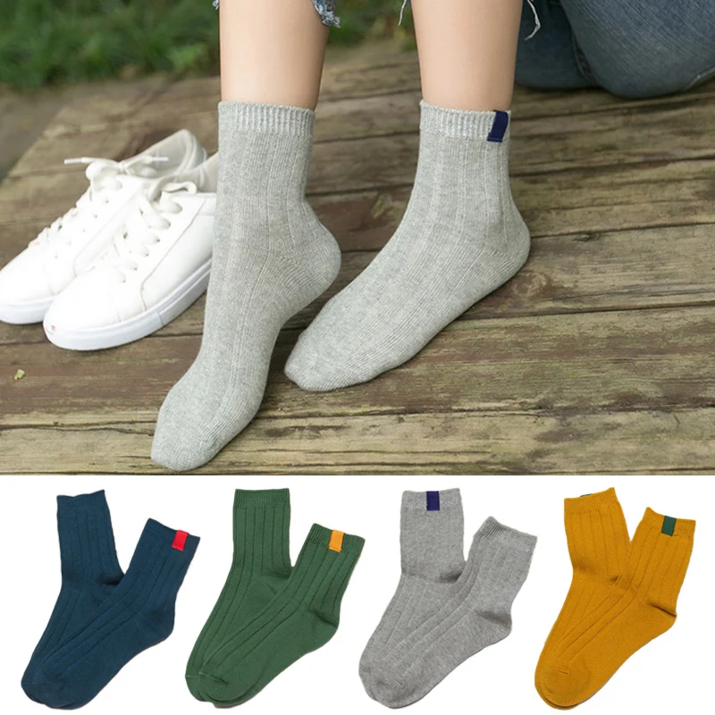 

Harajuku Solid Color Women Socks For Pregnant Maternity Women High Elastic Ankle Socks Pregnancy Women Winter Wool Socks