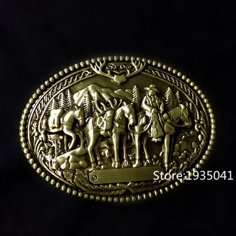 

Retail High-quality Animal Series Cowboy Belt Buckle Men and Woman Jeans Exquisite Horse Buckles Gift Fit 4cm width belt