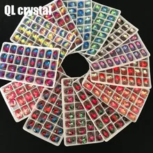 4120 k9 13x18mm oval turmalina contas de cristal pointback fantasia pedra costurar em strass para sacos de vestuário diy sapatos jóias