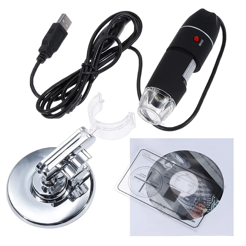 Mega Pixels 500X 1000X 1600X 8 LED Digital USB Microscope Magnifier Electronic Stereo Camera Fit for PC Android Smart Phone | Инструменты