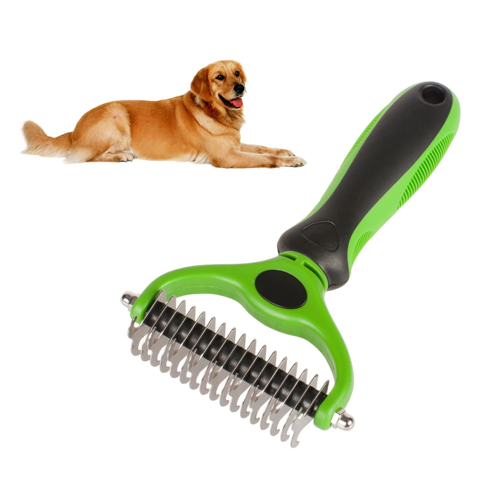 Double Side Pet Fur Dog Brush Dematting Matbreaker Cat Grooming
