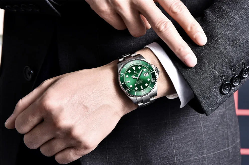 PAGANI Лидирующий бренд новые мужские классические серии для дайвинга механические часы водонепроницаемые Роскошные часы из нержавеющей стали мужские часы Relogio Masculin