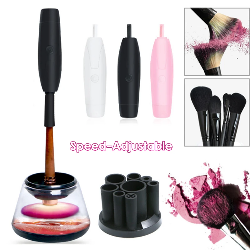 

Upgraded Speed Adjustable Auto Makeup Brush Cleaner Dryer Make up Brushes Cleanser Brush Cleaning Machine Cosmetic Tool