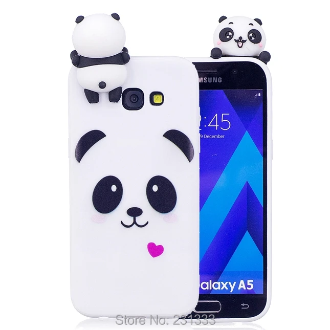 Мягкий ТПУ чехол C ku с объемным рисунком единорога панды для Samsung Galaxy A3 A5 2017 J3 J5 J7 J310