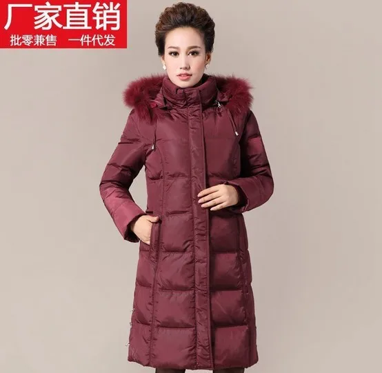 Модная женская зимняя одежда больших размеров 5XL Женская Толстая 90% белая утка вниз плюс размер зимнее пальто и парки