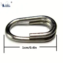 Фишер 100 шт./лот рыболовный поворотный anneau inox рыболовные принадлежности 10 мм