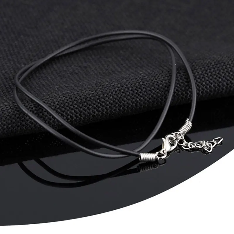 Mostyle Новое модное 2mm45cm черное ожерелье из натуральной кожи для женщин|leather necklace for