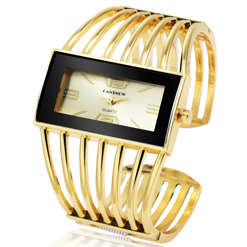 Нарукавная повязка NEUE из розового золота Uhr Einzigartige Damen Uhren Voller Stahl Armbanduhren frauen Uhren Uhr bayan kol saati - Цвет: Gold 2