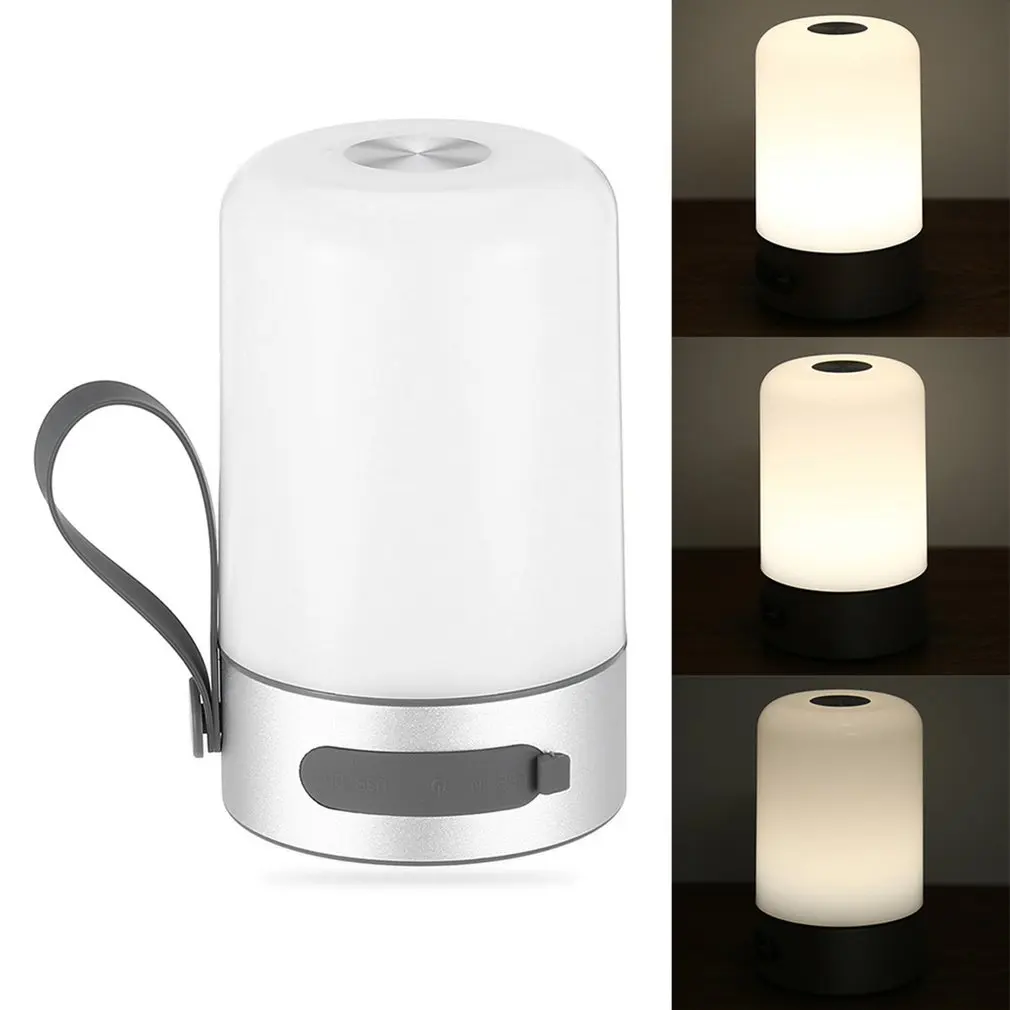 

LED Bedside Table Lamps Touch Lamp Night Light Rechargeable Warm White Light RGB Color Bedrooms Living Room Portable