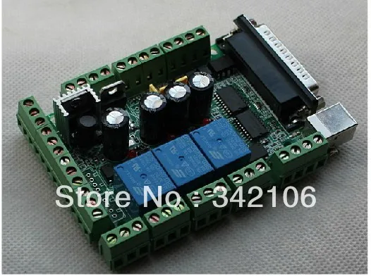 

Free Shipping!!! Engraving machine interface board MACH3 DIY CNC 6-axis interface board PWM spindle + USB cable