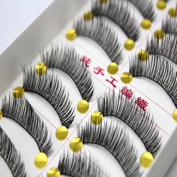 

10Pairs/set Natural False Eyelashes Fake Lashes Handmade Thick Cross Eyelashe Extension Beauty Makeup Tools Clearance Sale