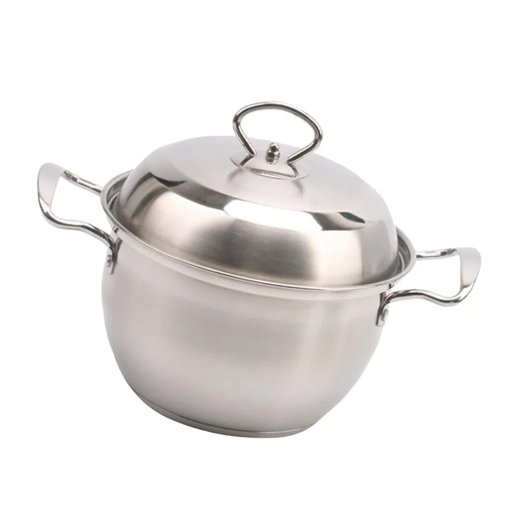 Nonstick Stock Pot Milk Soup Pan Stockpot Saucepan Butter Warmer Lightweight Dishwasher Safe Healthy Coating Stainless Steel