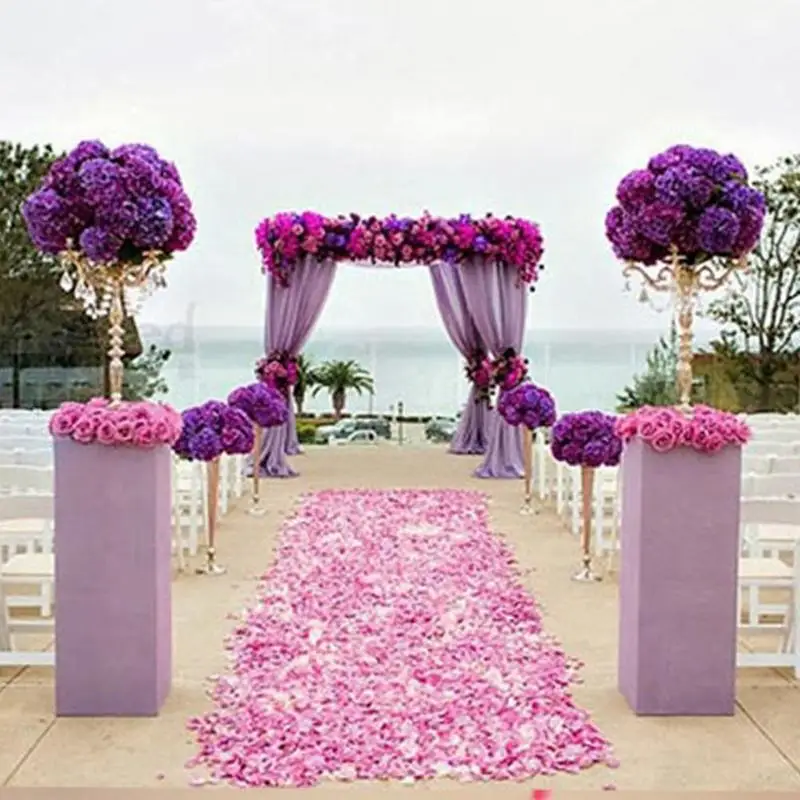 100pcs Wedding Events Party Decoration Silk Rose Petals Table Artificial Flowers Engagement Celebrations Party Supplies Dropship