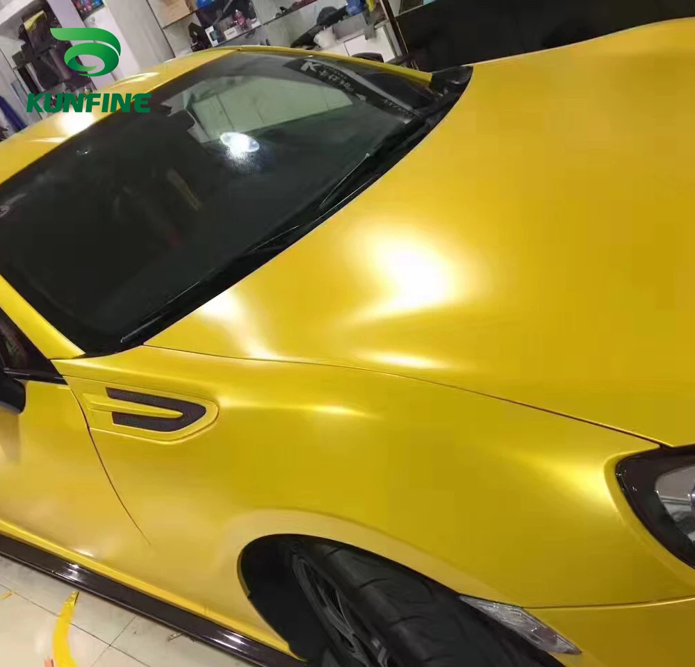 Car Vinyl film Body Sticker Car sticker Electro-optic yellow (2)