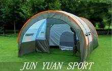 Hot ! 5-8 people Large Anti UV Waterproof Double Layer Summer tent outdoor camping hiking fishing hunting familiy party tent