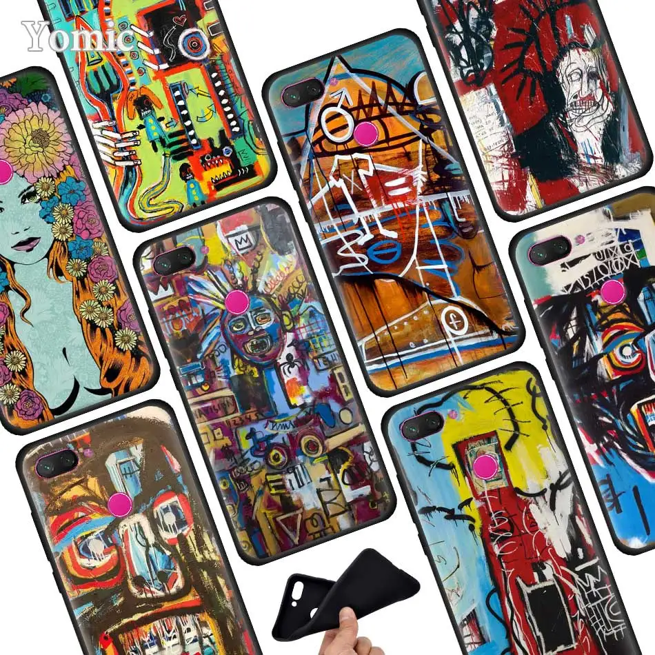 Jean mi chel Basquiat Art Graffiti Черный силиконовый чехол для телефона Xiao mi 6X 5X mi 8 A1 A2 Lite Poco F1 mi Play Red mi 6 7 Pro Чехол Jean mi chel Basquiat Art Graffiti Черный силиконовый чехол для телефона Xiao mi 6X 5X mi 8 A1 A2 Lite Poco F1 mi Play Red mi 6 7 Pro Чехол