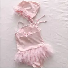 Новинка года; детский кружевной балетный купальник с принтом «Крылья-бабочки» и золотой звездой для маленьких девочек 0-6 лет