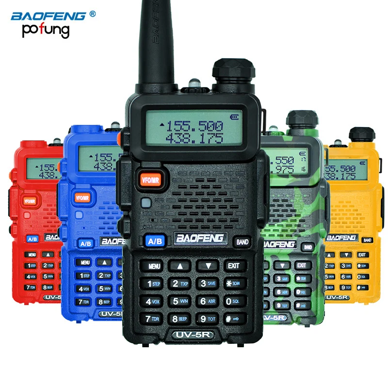 Baofeng UV-5R Walkie Talkie Профессиональный CB радиостанции Baofeng UV5R трансивер 5 W УКВ Портативный УФ 5R охоты Любительское радио