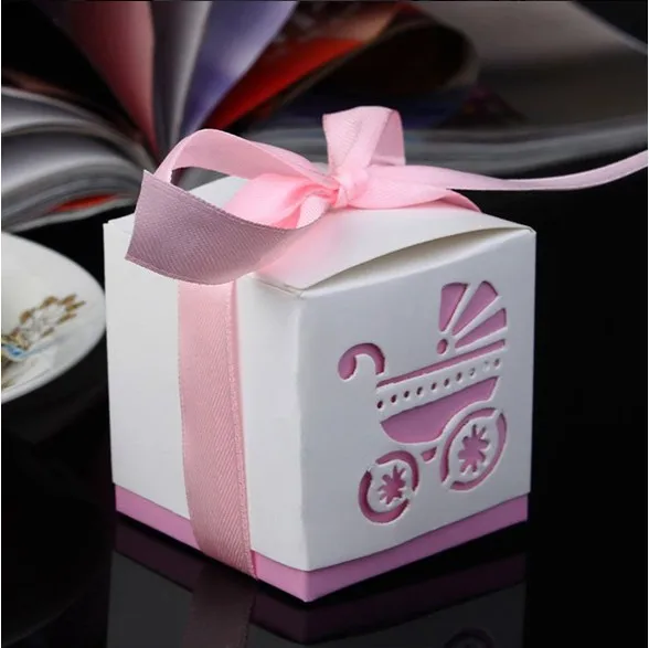6*6*6 см laster cut детская карета бумага подарок на вечеринку в честь рождения ребенка коробки meiguixinyu08