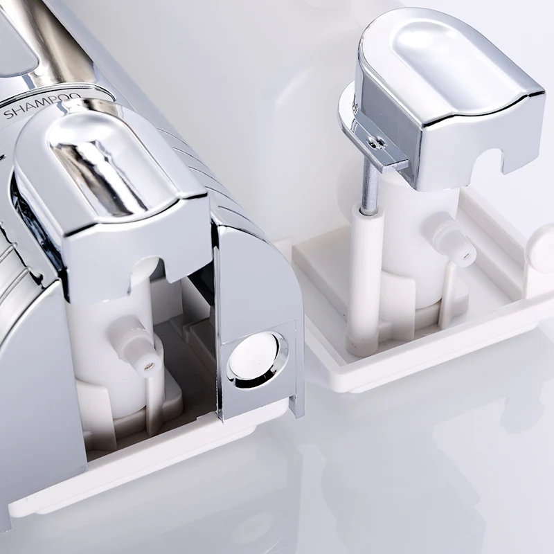Fapully Silver Hospital Hotel Bathroom Soap Dispenser Set Wall Mounted Shampoo Shower Single Double Soap Dispenser P113-02C Fapully Silver Hospital Hotel Bathroom Soap Dispenser Set Wall Mounted Shampoo Shower Single Double Soap Dispenser P113-02C