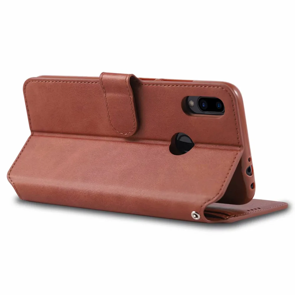 Чехол книжка AZNS из натуральной кожи для Xiaomi Redmi Note 7 6 6A 6Pro 8 5 Plus роскошный Слот карт