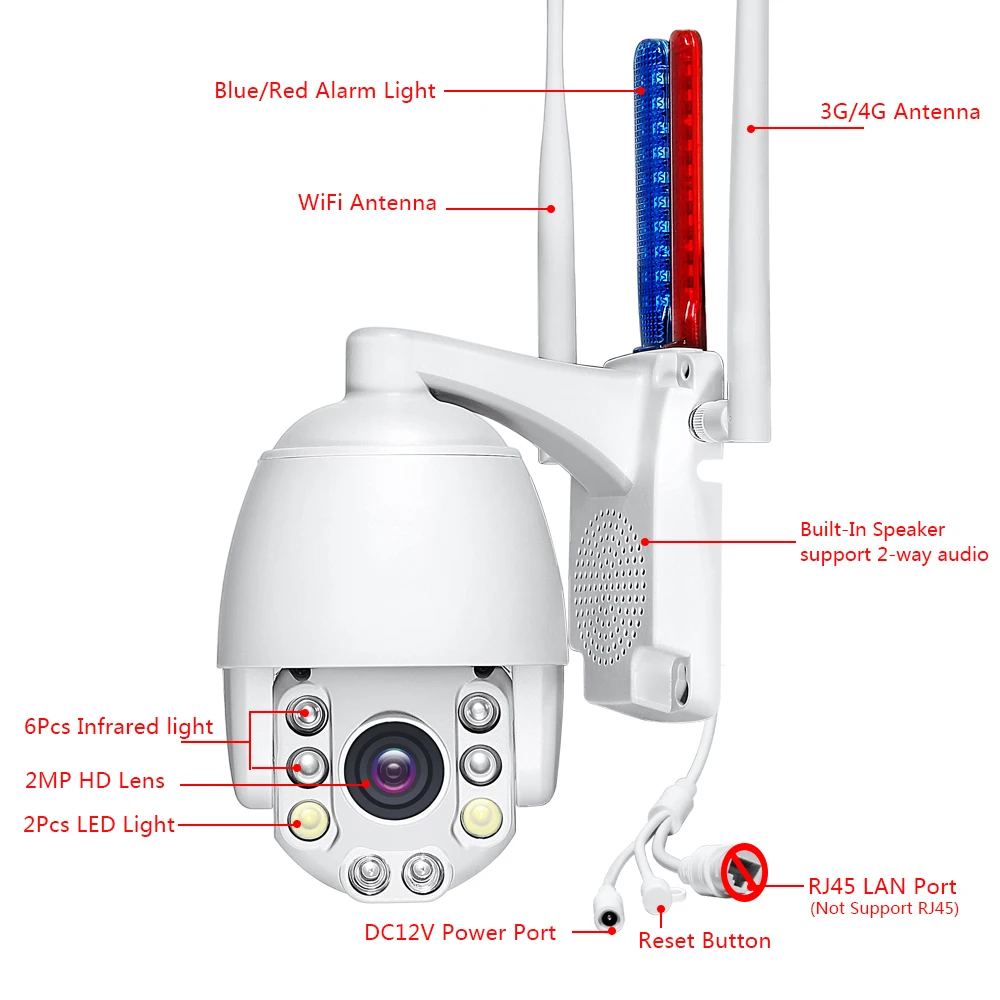 3g, 4G, Sim карта, наружная камера наблюдения, WiFi, 1080 P, HD 5X Zoom, ip-камера, беспроводная, непогодная, безопасность, камера ночного видения