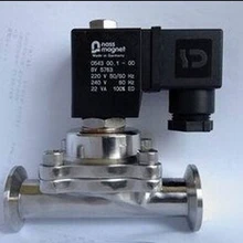 1 ''DN25 нержавеющая сталь Электрический магнит vavle, DC 24V 316 Быстрый установленный регулирующий клапан