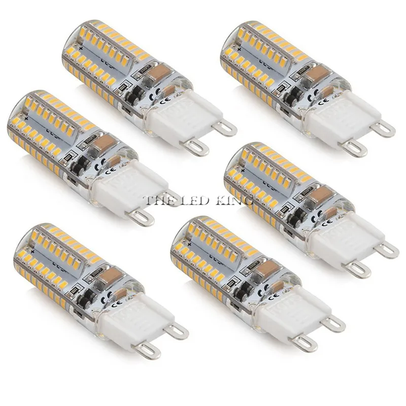 6 шт. супер яркий G9 светодиодный лампы AC220V 3014 7 Вт 9 12 15 21 SMD 48 64 96 104 152 s с украшением в