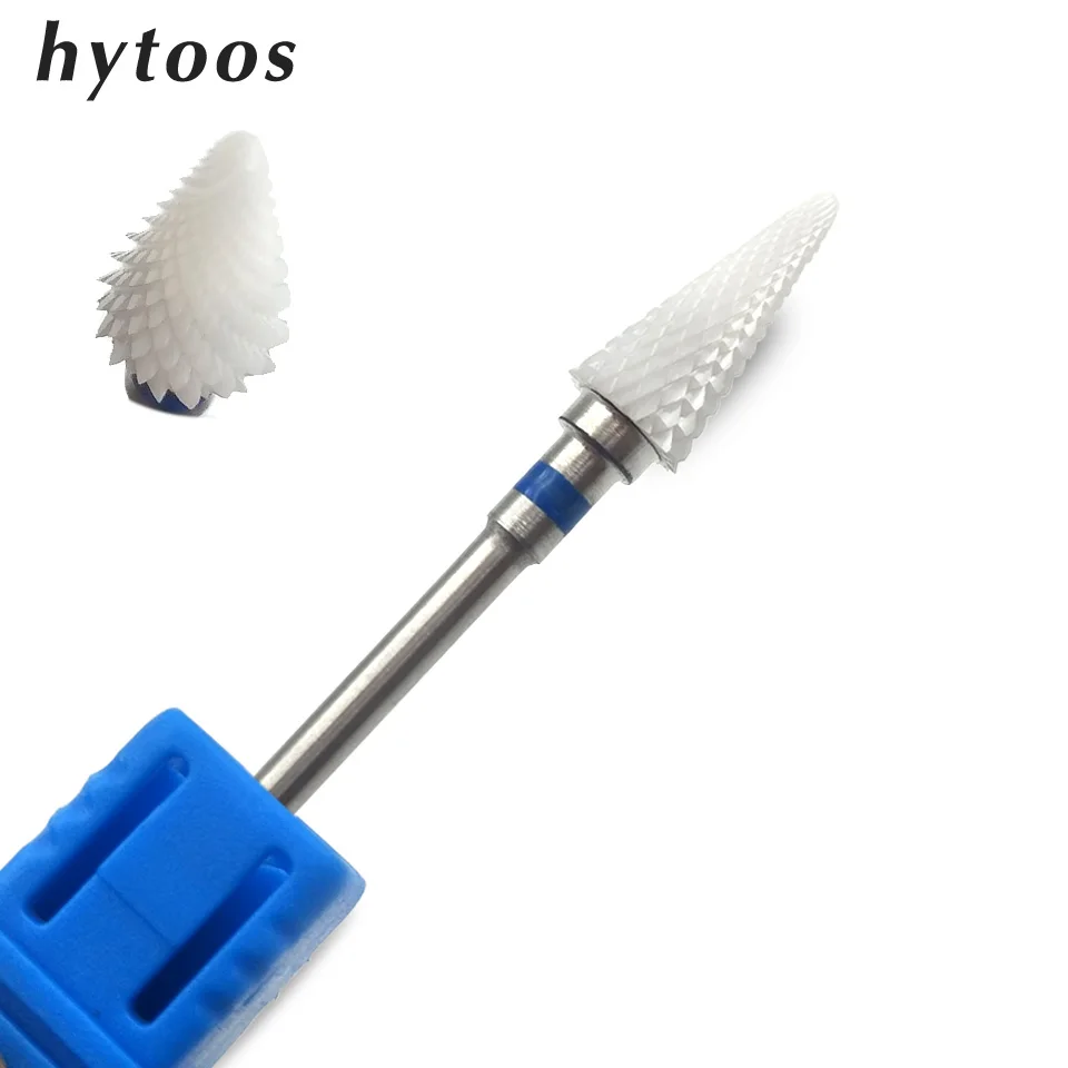  HYTOOS Cone Ceramic Nail Drill Bit 3/32